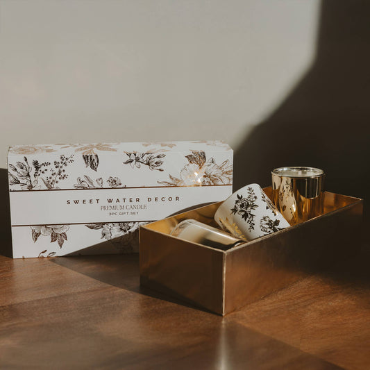 Golden Soy Candle Trio Gift Set