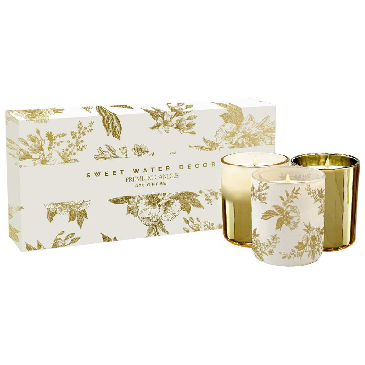 Golden Soy Candle Trio Gift Set