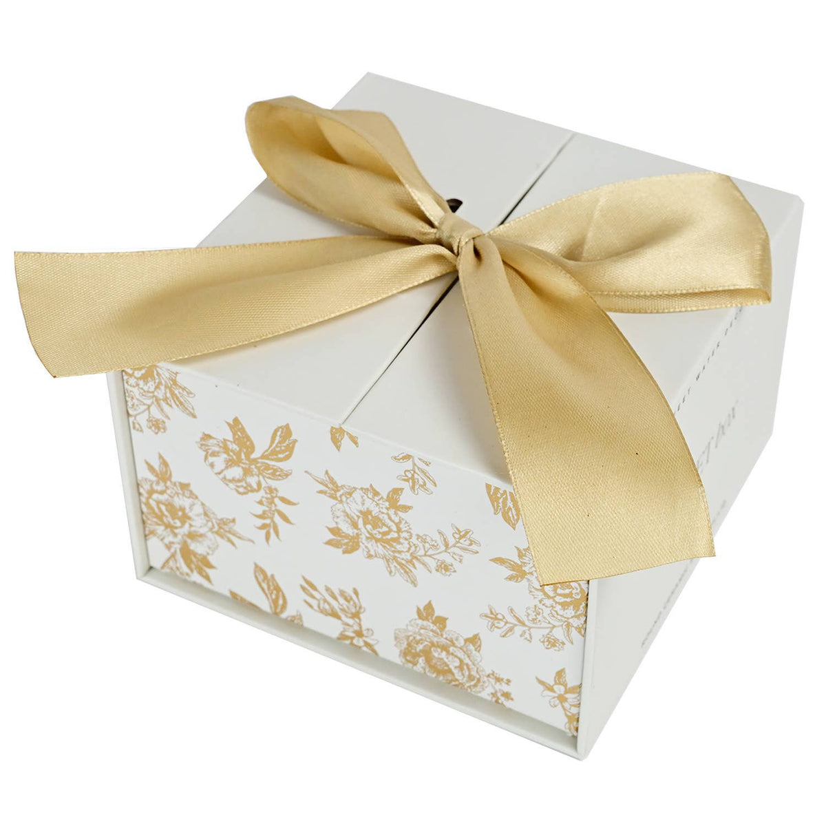 Small Gold Delft Jewelry Box with Lid