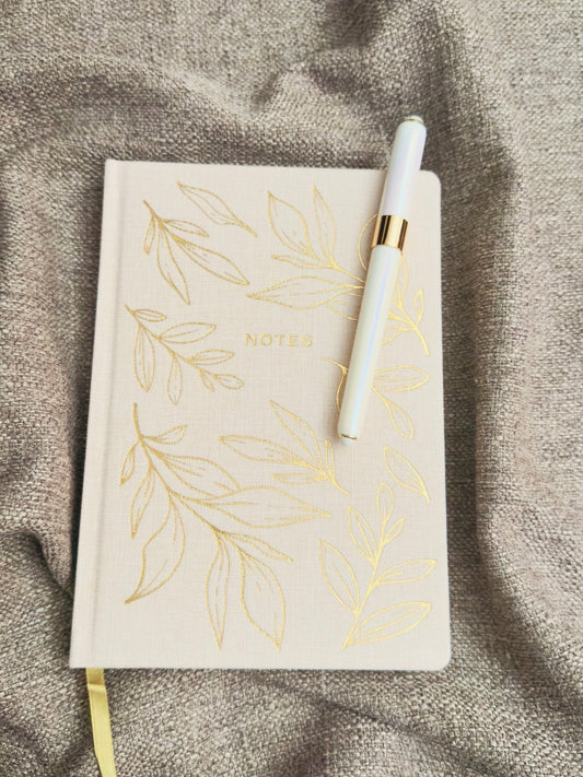 Golden Leaves Journal & Pen Set